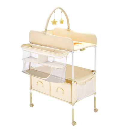 Baby Changing Table – Foldable, Adjustable Height, 2 Drawers