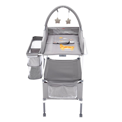 Baby Changing Table, Foldable, Adjustable, Locking Wheels