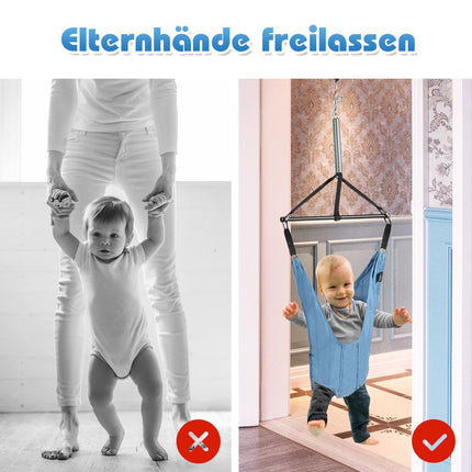 Dětské skákadlo do dveří, nastavitelné popruhy, max. 12 kg