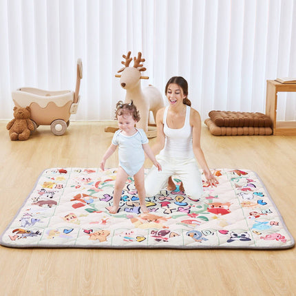 Baby Play Mat 50 x 50 in, 0.8 in Thick, Non-Slip, Washable
