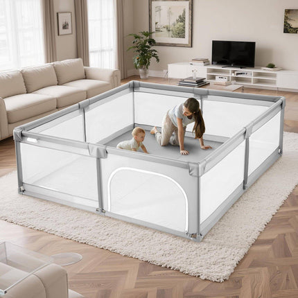 Baby Playpen 2000 x 1490mm, Mesh Walls, 50 Balls