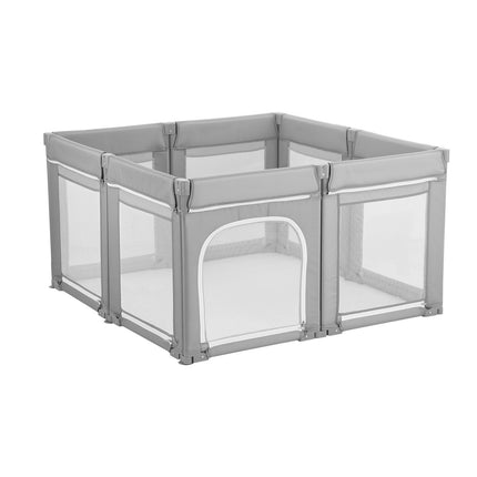 Baby Playpen 47.2 In Foldable, Mesh Sides, Zipper Door