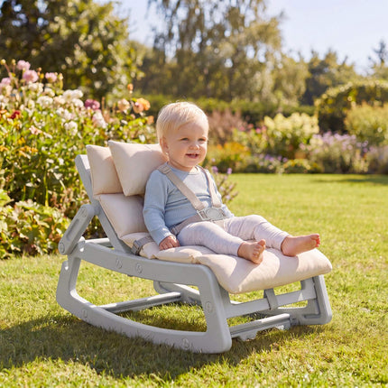 Baby Rocking Chair, 2-In-1, 4-Position Recline