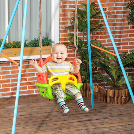 Adjustable Outdoor Toddler Swing, 9M+, 70kg Capacity, Green