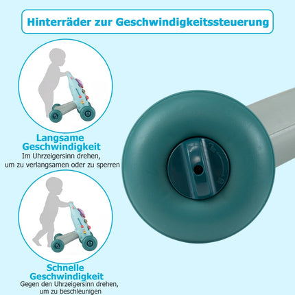 Baby Walker with Detachable Player & Shape Sorter