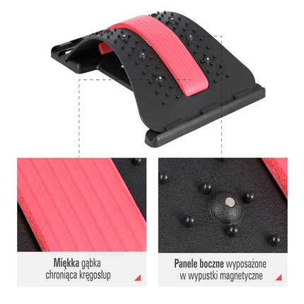 Napínač zad s magnety, červená