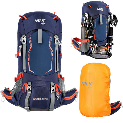 Batoh 40L, turistický, tmavě modrá, lehký