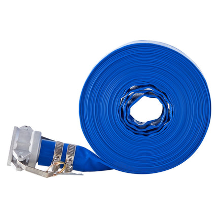 Backwash Hose 1.5 In x 50 Ft PVC, Camlock, Clamps