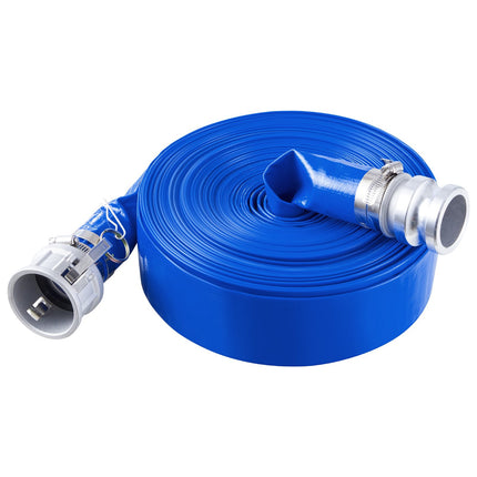 Backwash Hose 2 In x 100 Ft PVC, Camlock, Clamps