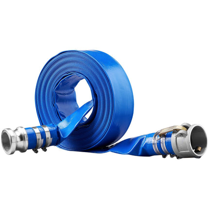 Backwash Hose 2 In x 50 Ft PVC, Camlock Fittings
