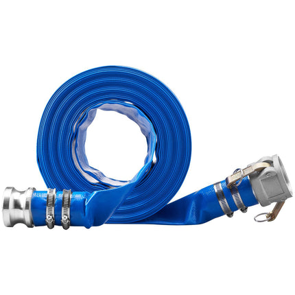 Backwash Hose 2 In x 50 Ft PVC, Camlock Fittings