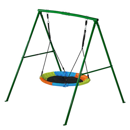 Backyard Swing Set, 40 In Saucer Seat, 440 Lb Capacity