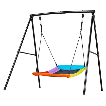 Backyard Swing Set, 60 x 32 in Saucer, 440 lb A-Frame