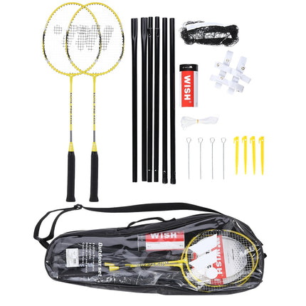 Sada badmintonových raket, 2 rakety, 3 košíčky, síť