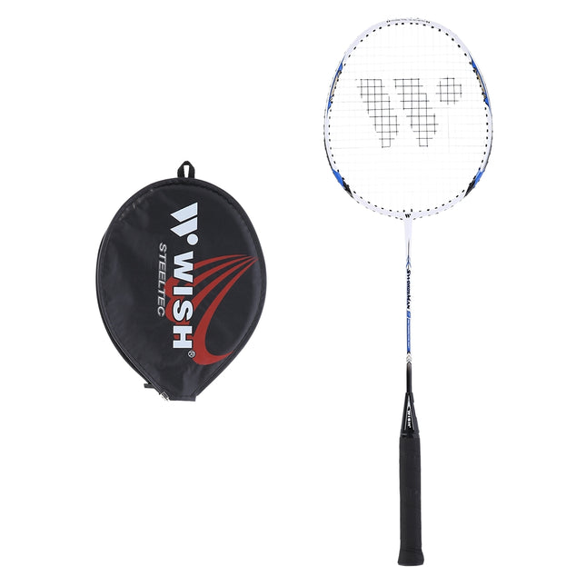 Badminton Racket – Steel Frame, Blue