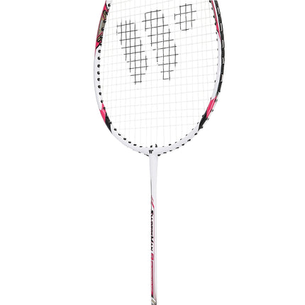 Badmintonová raketa, ocel, červená, lehká