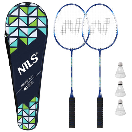 Badmintonová sada – 2 hliníkové rakety, 3 košíčky, obal