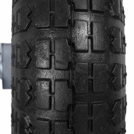 Bag truck wheel set with 2 steel rims
