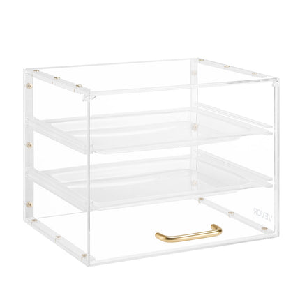 Bakery Display Case, 3-Tier Acrylic Flip-Up Door, 13 in