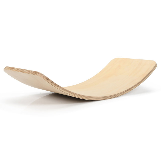 Balanční deska Curvy Board, dřevěná balanční deska 90 x 30cm