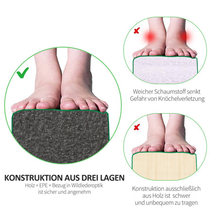 Balanční kladina 210 cm, skládací a stabilní, zelená, dovnitř i ven