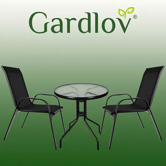 Sestava balkonového nábytku – stůl + 2 židle 23461