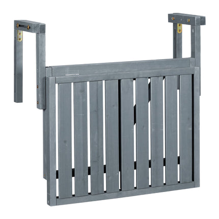 Balcony table hanging wood