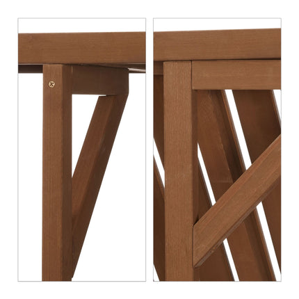 Balcony table hanging wood
