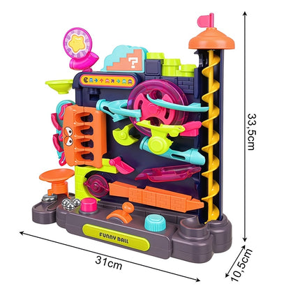 Ball Track Puzzle Game for Children with Joystick, 6 Metal Balls