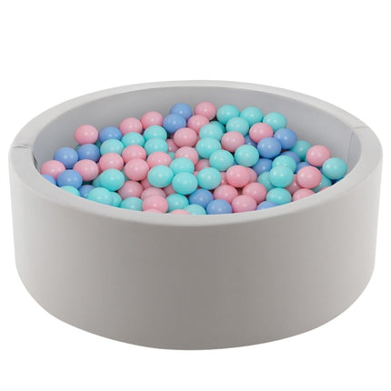 Ball pool with 200 balls Ball pool 90 x 30 cm including removable floor mat gray