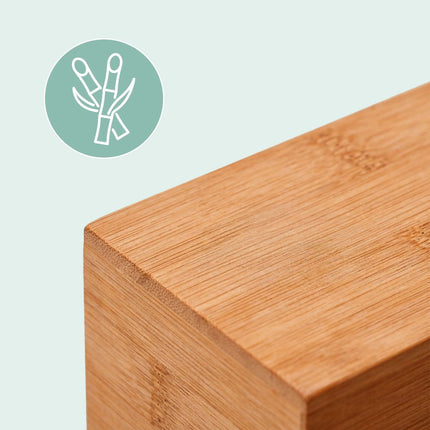 Bamboo Bathroom Shelf, 3-Tier Freestanding Storage