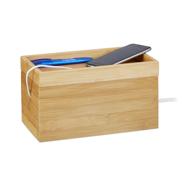 Bambusový box na kabely