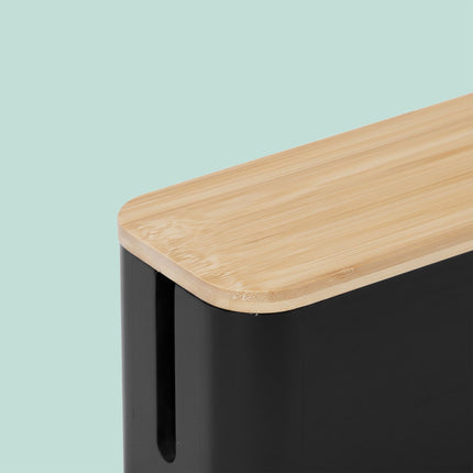 Bamboo Cable Box – Organize & Hide Cords Safely