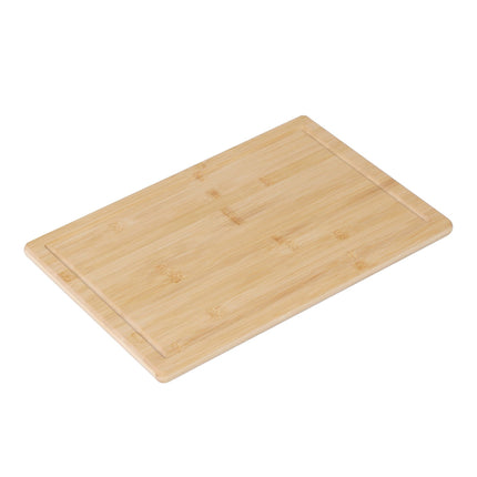 Bamboo Cutting Board with Juice Groove, Non-Slip Feet