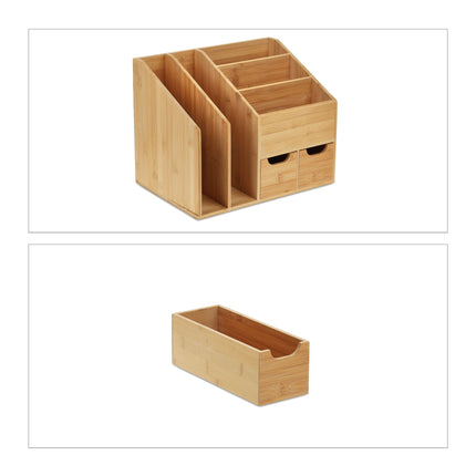 Bambusový stolní organizér