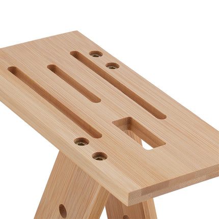 Bamboo Knife & Scissors Block – Space-Saving Organizer