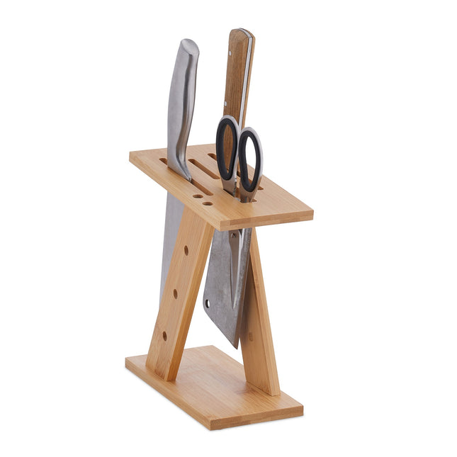 Bamboe messen- en scharenblok - ruimtebesparende organizer