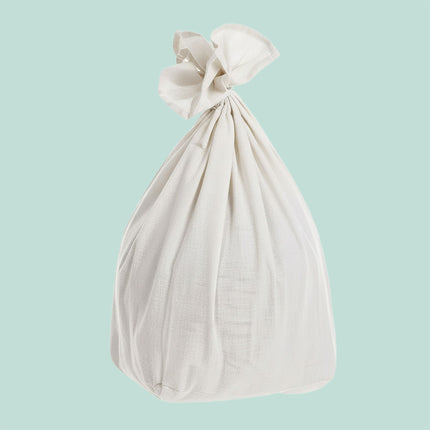 Bamboo Laundry Hamper, 2 Compartments, Foldable