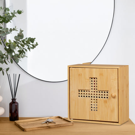 Bamboo Medicine Cabinet with 2 Compartments