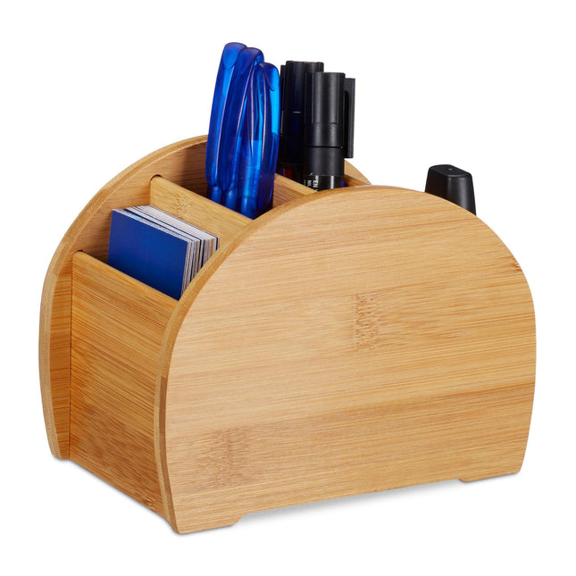 Bamboe pennenorganizer