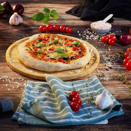 Bamboo Pizza & Serving Boards Set, 32 cm, 4-Pack