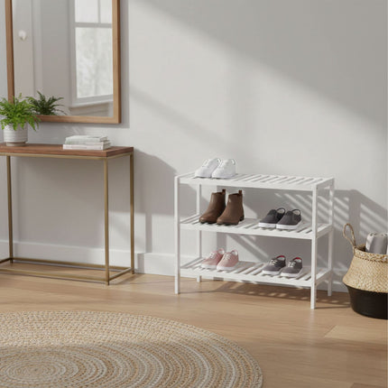 Bambusový botník – 3patrový, úsporný design