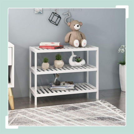 Bambusový botník, 3patrový, úsporný design