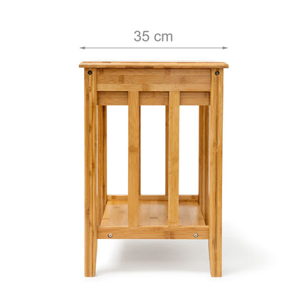 Bamboo Side Table with Drawer