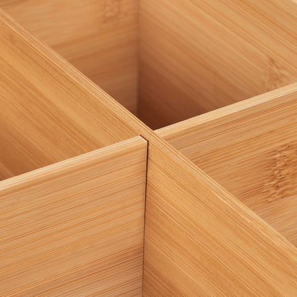 Bambusový úložný box, 4 přihrádky