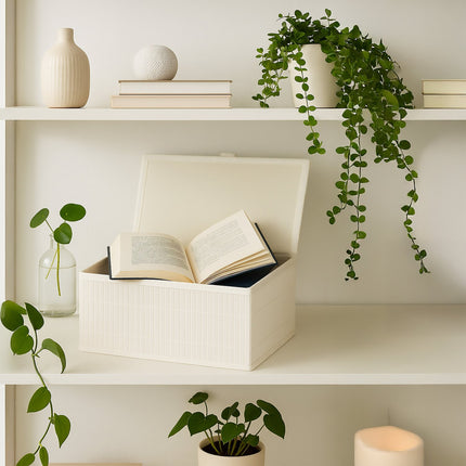 Bambusové úložné boxy, sada 2 ks – univerzální, s víkem