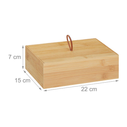 Bambusový úložný box s víkem