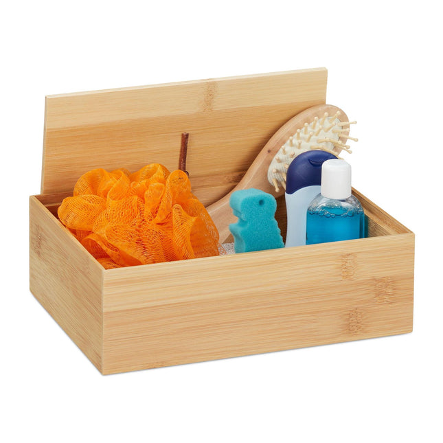 Bambusový úložný box s víkem