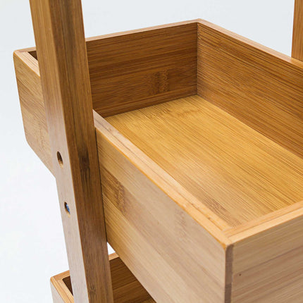 Bamboo bathroom shelf