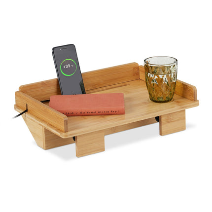 Bambusový podnos do postele s držákem na tablet